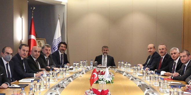 Bakan Nebati, TBB Yönetim Kurulu üyeleriyle buluştu