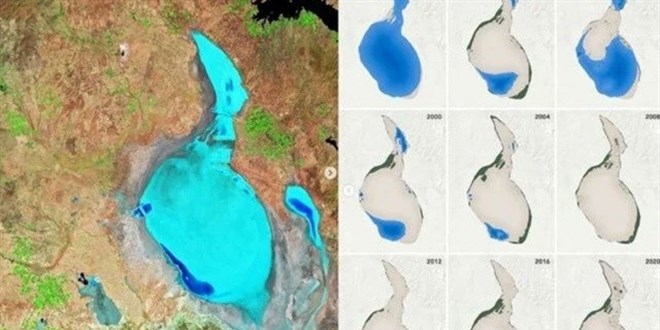 NASA paylaştı: İşte Tuz Gölü'ndeki değişim