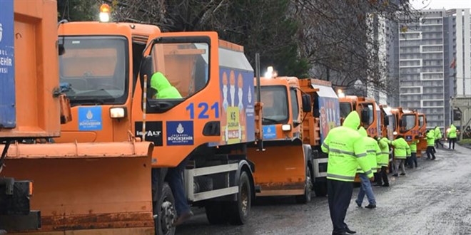 İstanbul'da kar seferberliği başladı