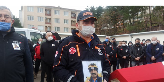 Hayatını kaybeden AFAD personeli son yolculuğuna uğurlandı