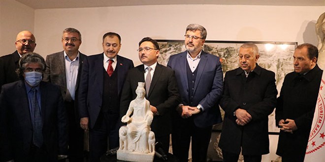 60 yıl sonra ana vatanına dönen 'Kybele', Afyonkarahisar'a getirildi