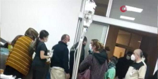 Doktor ile hasta yakını arasında tartışma kamerada