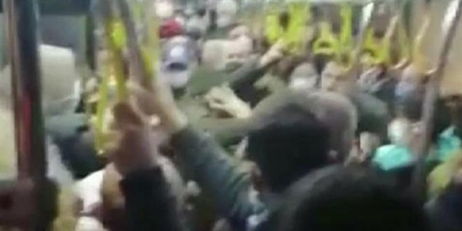 Otobüste çocuklar oturmasın kavgası! Ortalık ringe döndü