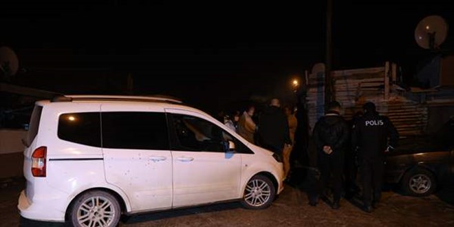 Edirne'de av tfeiyle polis aracna ate edildi