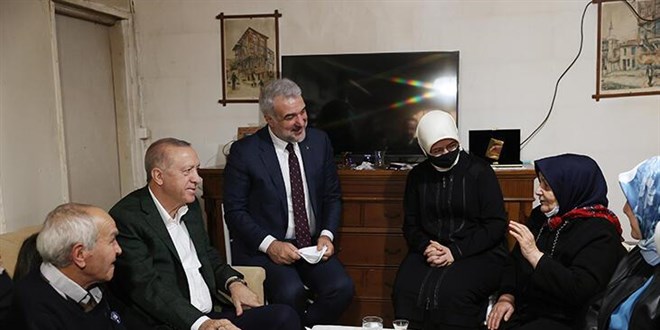 Cumhurbaşkanı Erdoğan, Hatem Kurt'u ziyaret etti