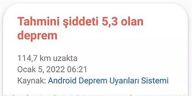 Google, Alanya depremini 1 dakika öncesinden bildi