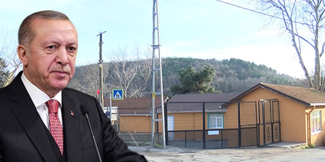 Erdoğan ziyaret etti, mahalleye okul projesi başladı