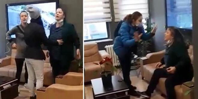 �mraniye'de veli ile annesi okulu birbirine katt�