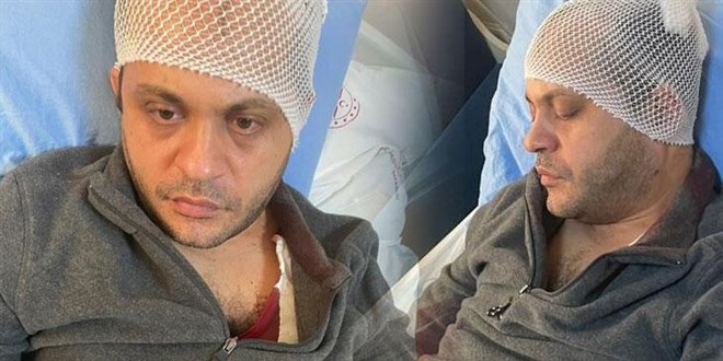 Hasta yakınından doktora mermerli saldırı