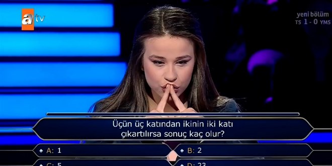 Kim Milyoner Olmak İster'de yarışmacı çıkarma işleminde elendi