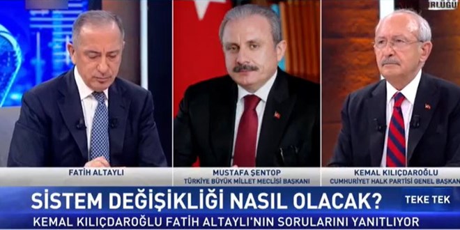 Canlı yayında gergin anlar! Kılıçdaroğlu tepki gösterdi, Şentop'tan yanıt gecikmedi