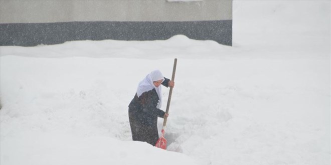 Bitlis ve Tatvan'da eğitime kar engeli