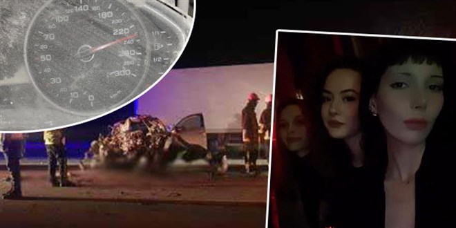 3'ü üniversiteli 5 kişinin kazada öldüğü araç güvenlik kamerasında