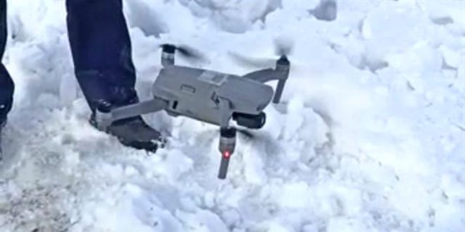 Yelpazeyi unutunca mangalı drone ile yaktı