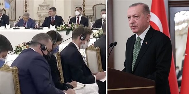 Erdoğan konuştu, AB Büyükelçileri tek tek not aldı