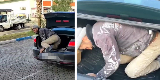 Patron, işçiyi arabası kirlenmesin diye bagajda taşıdı