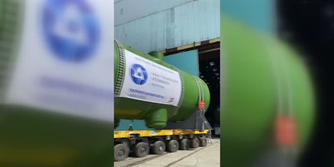 Akkuyu NGS'nin 'dev buhar jeneratörleri' inşaat sahasına ulaştırıldı