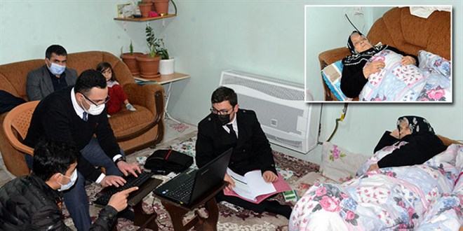 Hasta kadın adliyeye gidemeyince mahkeme evinde yapıldı