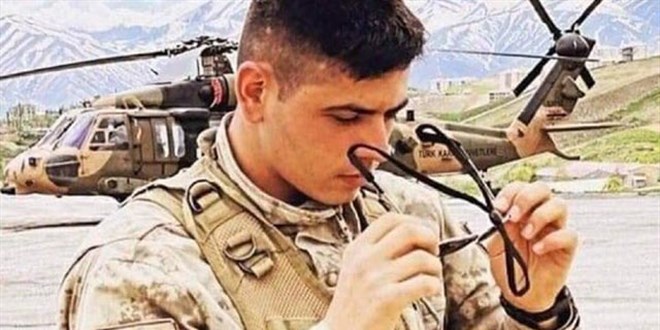 Şehit asker için köylüler seferber oldu