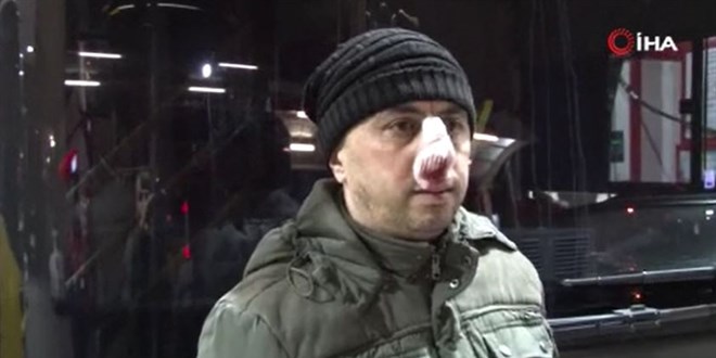 İETT şoförüne tekme tokatlı saldırı! Şoförün burnunu kırdılar
