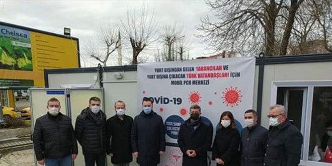Yurt dışından alışverişe gelenler için PCR test birimi kuruldu