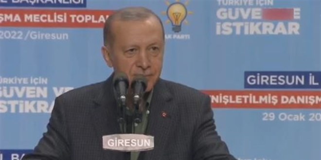 Cumhurbaşkanı Erdoğan'dan Giresun'da teşkilata salon tepkisi: Ah başkan ah