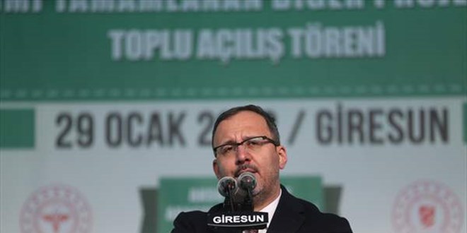 Gençlik ve Spor Bakanı Kasapoğlu, Giresun'da konuştu