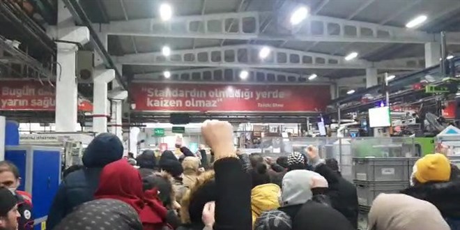 İşçiler kendilerini fabrikaya kapattı, çatıya çıktı: 108 gözaltı
