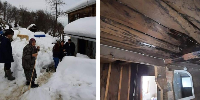 Ayanc�k'ta video �ekip yard�m isteyen aileye yetkililer ula�t�