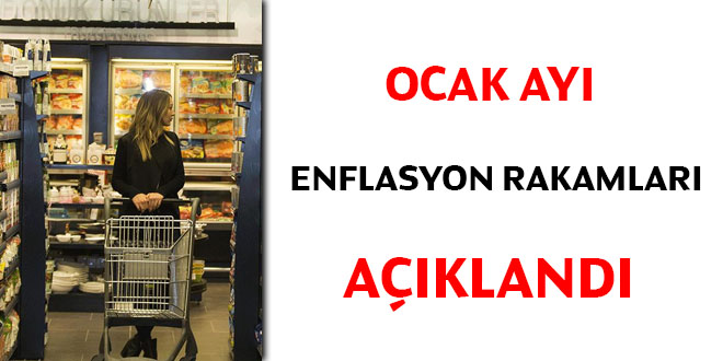 Ocak ayı enflasyon rakamları açıklandı