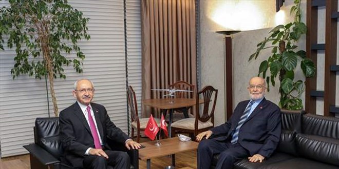 Kemal Kılıçdaroğlu ile Temel Karamollaoğlu görüştü