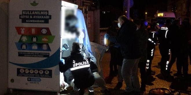Bursa'da giysi kumbarasında sıkışan kişi hayatını kaybetti!
