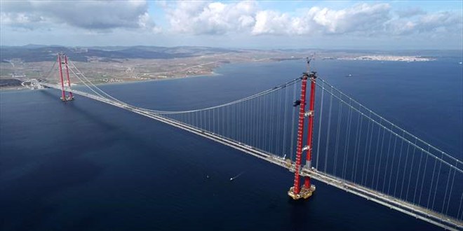 Çanakkale Boğazı'nın iki yakasını birleştirecek projede sona yaklaşıldı