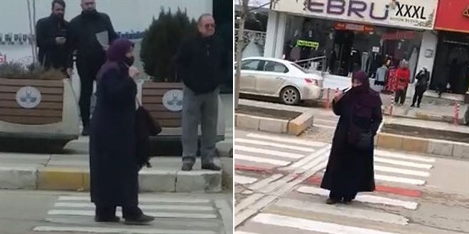 Elazığ Valiliği önünde korkutan anlar! Kadın boynuna ekmek bıçağını böyle dayadı