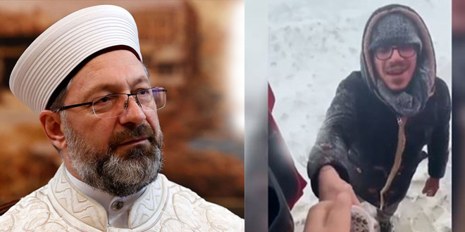 Erbaş'tan sürücülere çay ve bisküvi ikramında bulunan İmam'a tebrik