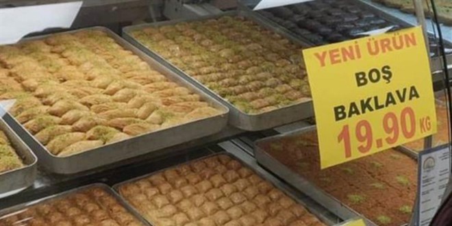 Fiyat artışları bunu da yaptırdı: Boş baklava!