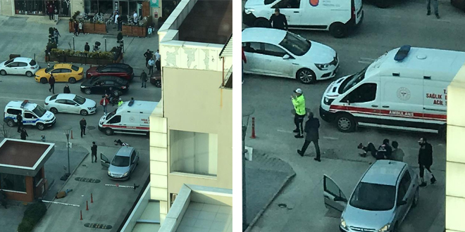 Polisin cinnet anı kamerada...1 ölü 2 yaralı