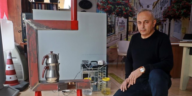 1,5 litre benzinle 3 gün boyunca ısıtan soba yaptı