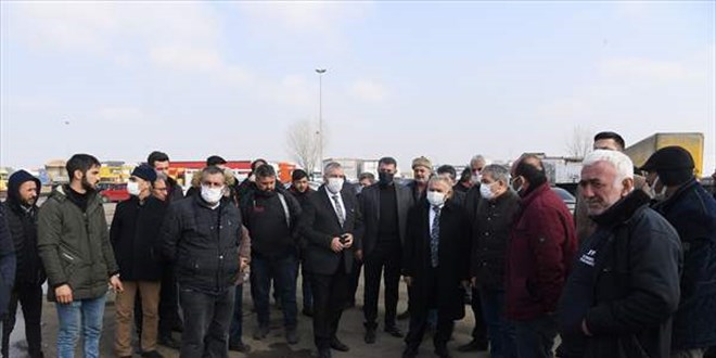 Kayseri'de Nakliyeciler Sitesi'ndeki yangında zarara uğrayanlara destek sözü