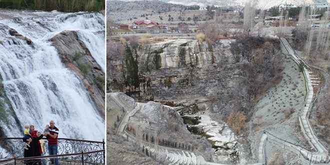 Tortum Şelalesi susuz kaldı