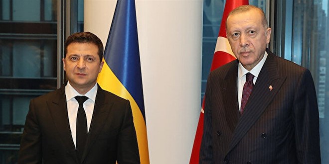 Erdoan, Ukrayna Cumhurbakan Zelenskiy ile telefonda grt