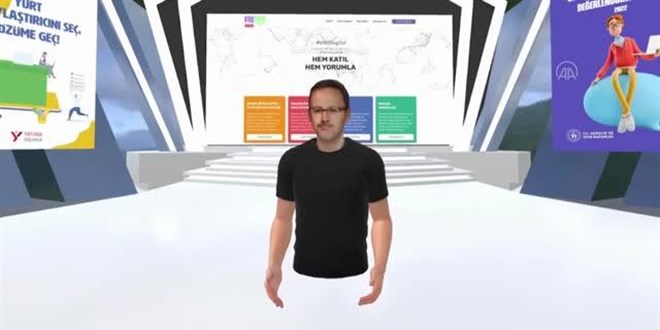 Bakan Kasapoğlu, metaverse yayınında gençlere hitap etti