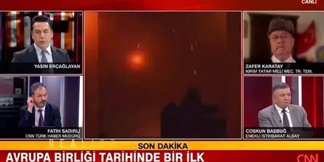 Canlı yayında skandal! Rusya Ukrayna gerilimi diye 'oyun videosu' yayınlandı