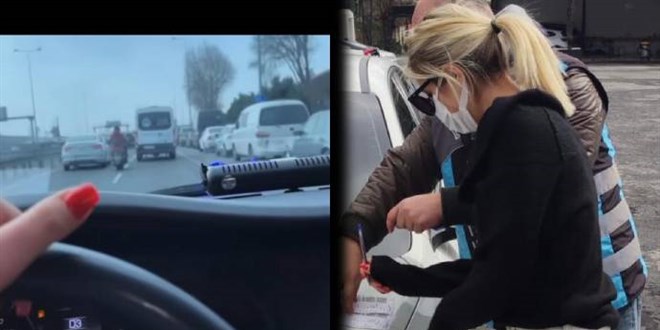 'Çakarlarımı yaktım' diyen kadına polis cezasını kesti