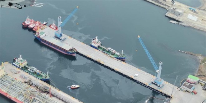 Denizi kirletti�i belirlenen gemiye 1 milyon 624 bin lira ceza yaz�ld�