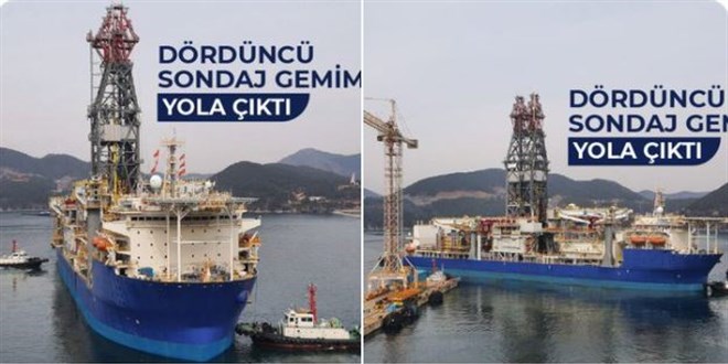 T�rkiye'nin d�rd�nc� sondaj gemisi yola ��kt�