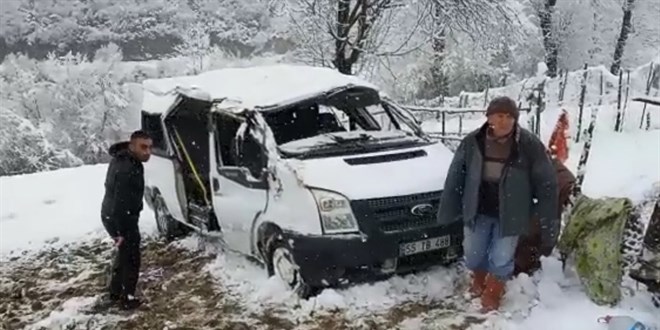 Samsun'da öğrenci servisinde feci kaza: Bir öğrenci öldü 7 yaralı
