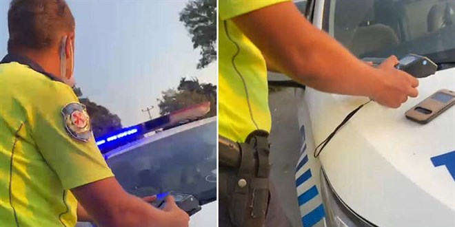 Eldiven ve siperlik takmayan trafik polislerinin kestii ceza iptal edildi