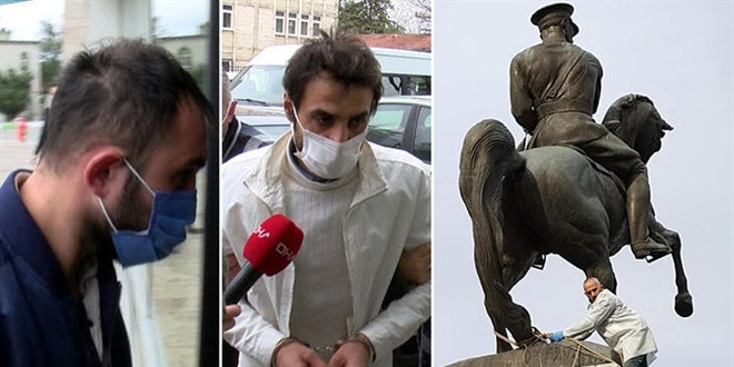 Onur Anıtı'na saldıran kuzenlere 9'ar yıla kadar hapis istemi