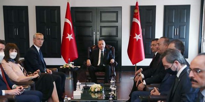 Cumhurbaşkanı Erdoğan, NATO Genel Sekreteri Stoltenberg'i kabul etti